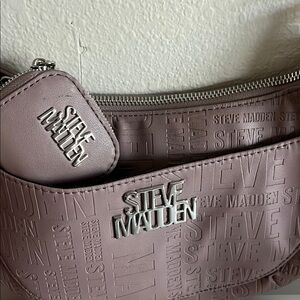 Steve Madden Pink Crossbody Bag with Embossed Design